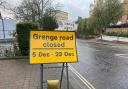 Grange Road will be partially closed for much of December