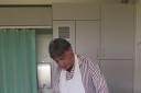 PASSIONATE: Pascal making a tart at the hospice