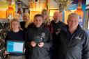 Wye Valley Brewery's senior management team with the commercial achievement award