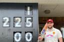 Luke Jones celebrated scoring a record-breaking 225 runs for Wormelow