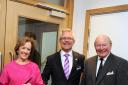 Last year our sister newspaper the Hereford Times awarded £12,180 to fit out rooms at St Michael’s Hospice at Bartestree. Seen at the official opening of its new building are Sylvia Richards with chairman of trustees Alister Walshe and her husband Cliv