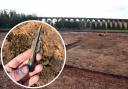 A Bronze Age spearhead is among the artefacts found near Ledbury viaduct