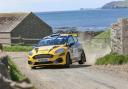 Will Hill and Richard Crozier on their way to sixth overall on the recent Manx National Rally in the Hills Ford Fiesta 3