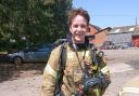 Firefighter Max Robb has been praised for his role in putting out the fire