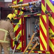 Firefighters from Herefordshire were called to a 