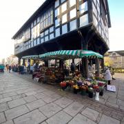 Ledbury's Charter Market under the Market House