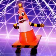 Pictured is Traffic Cone from the ITV show The Masked Singer. Picture credit: ITV