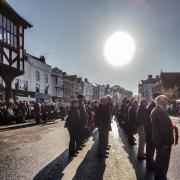 Remembrance Sunday parade in Ledbury. Credit: Harold Sparrey