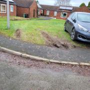 Residents say they are being forced to park on a grass verge