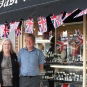 Owners Annette and Steve Crowe outside jewellers Past and Present
