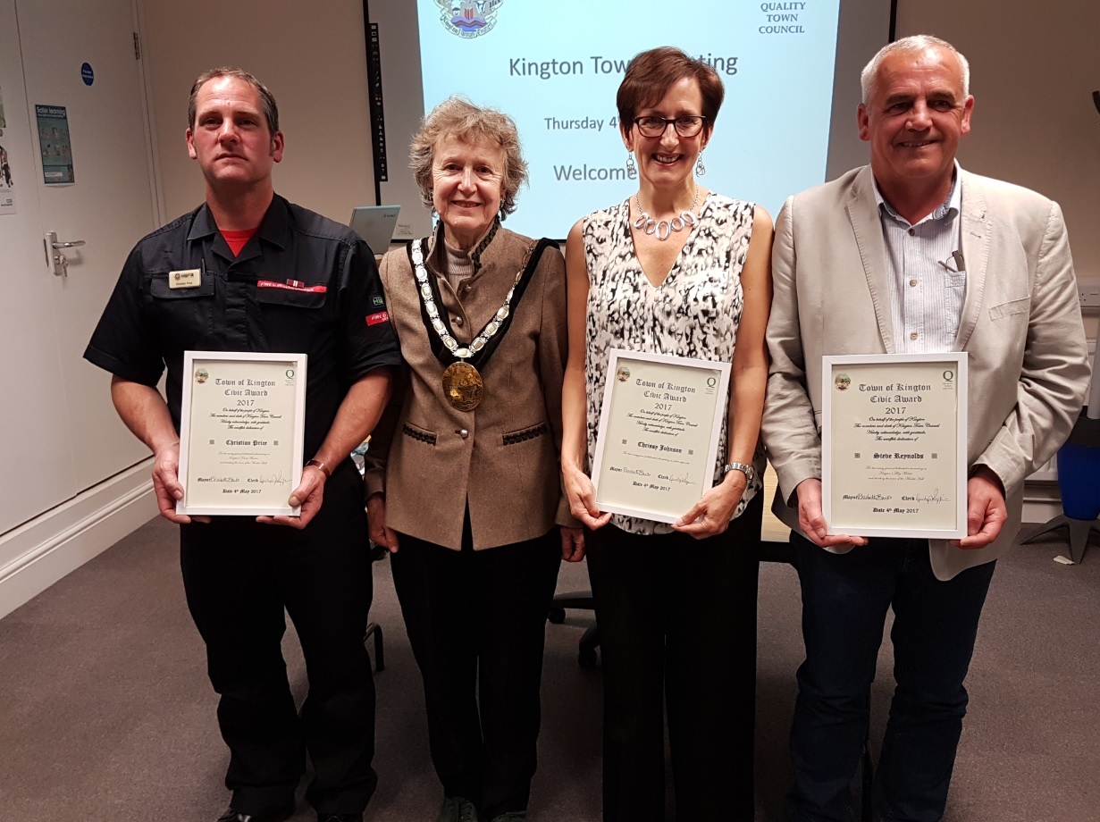 Kington volunteers receive joint Civic Award