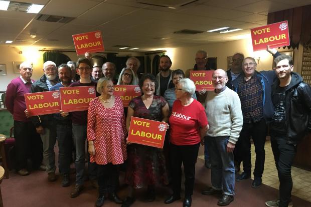 Anna Coda with Labour Party members.