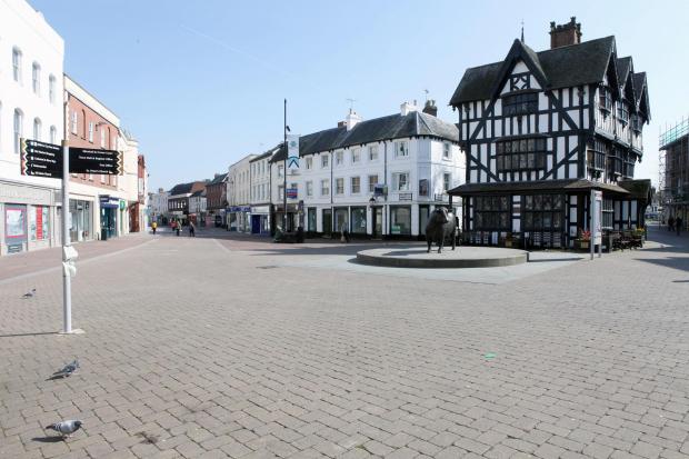 Two years ago today, the first coronavirus lockdown started and High Town, Hereford, was soon deserted. Picture: Rob Davies