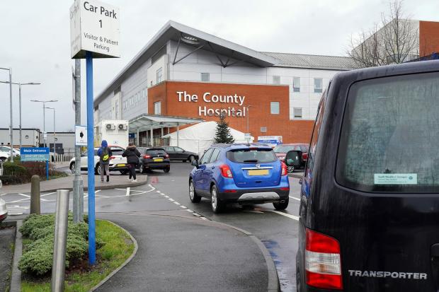 The Wye Valley NHS Trust, which runs Hereford County Hospital, was treating fewer Covid patients on Tuesday than the same time the week before. Stock picture: Rob Davies