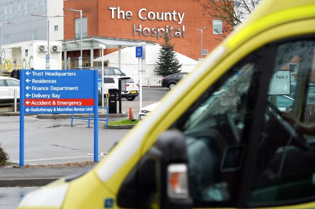 The Wye Valley NHS Trust, which runs Hereford County Hospital, says Covid has been 'wreaking havoc'. Stock picture: Rob Davies