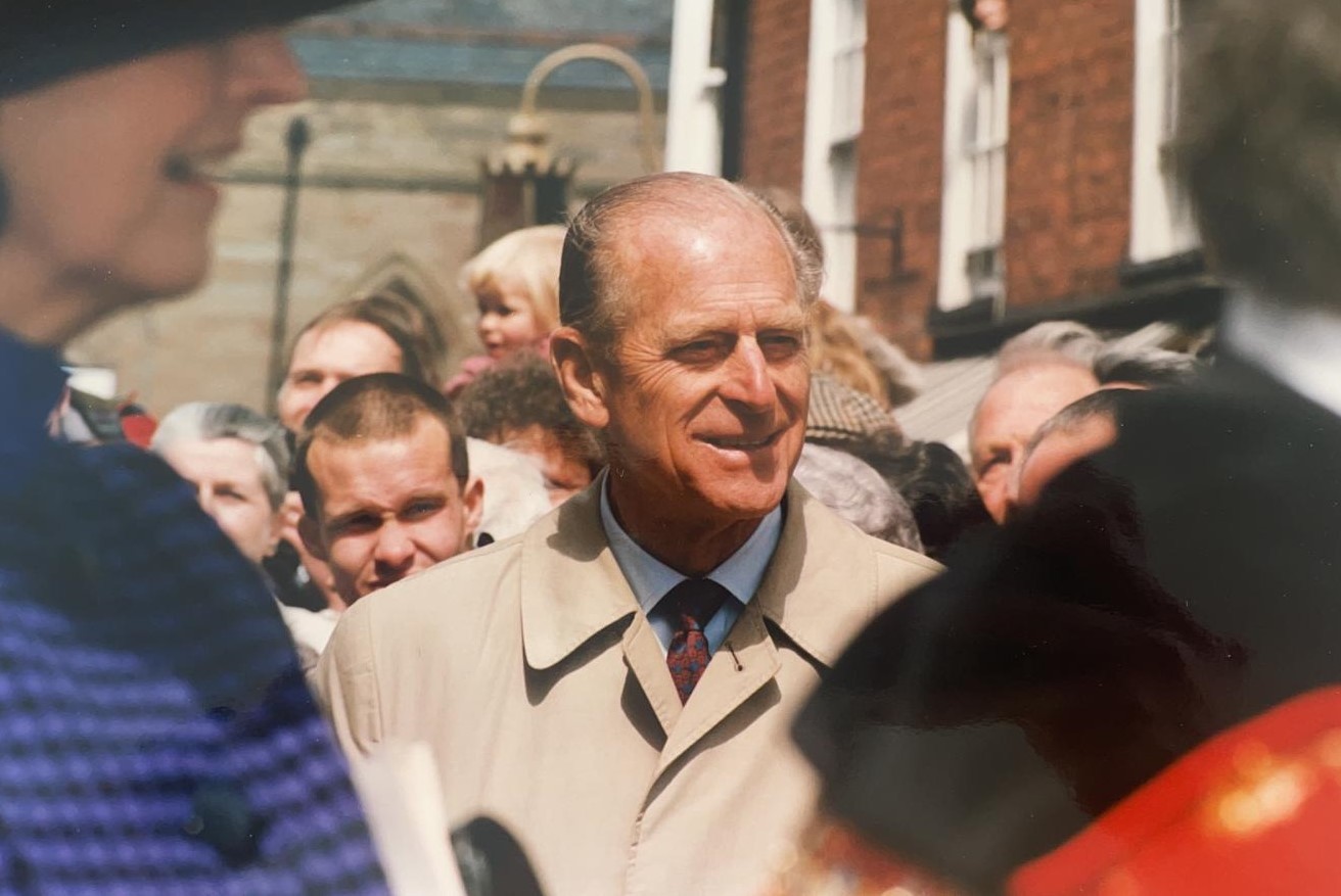Prince Philip visits Hereford in the 1990s