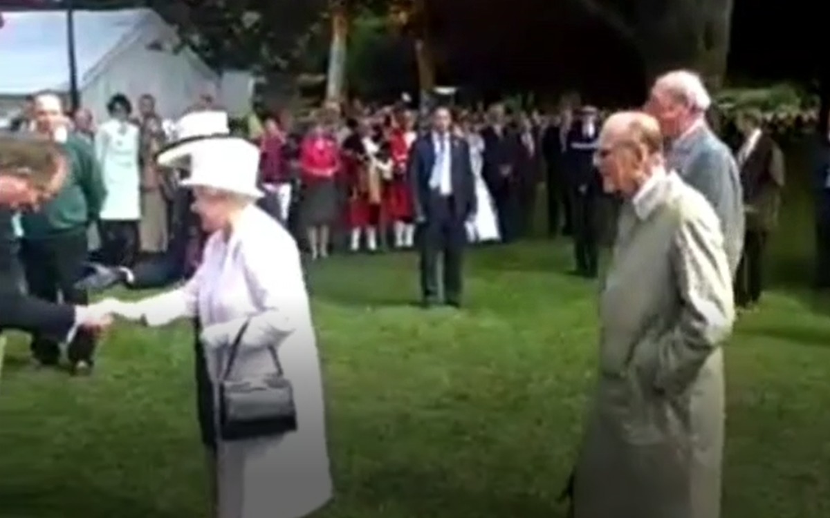 Prince Philip visits the King George V playing fields
