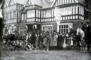 Ledbury Hounds outside the Park Hotel Colwall in 1907