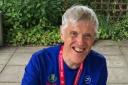 RUNNING: Phillip Howells after he ran his 300th marathon