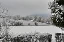 Snow in Herefordshire in December 2022