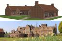The 'courtyard' design of the cottages, and the care home
