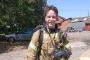 Firefighter Max Robb has been praised for his role in putting out the fire