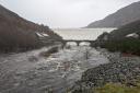 Water was pouring over the Elan Valley Dams this weekend after downpours brought flood alerts to Herefordshire