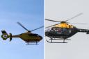 Two helicopters flew over Ross-on-Wye
