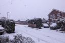 Latest updates: snow falling in Herefordshire