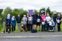 Residents at Launton Grange welcomed Henry Moores 120 miles into his journey
