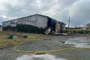A fire broke out at the warehouse along the B4090 near Hanbury, Droitwich.