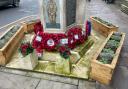 Green mould could be seen around the war memorial shortly after its last restoration