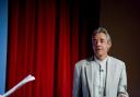 Roger Lloyd-Pack at the John Masefield High School. Picture by Stephen Bulley.