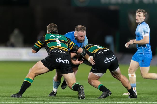 Christian Judge of Worcester Warriors in action - Mandatory by-line: Juan Gasparini/JMP - 22/10/2021 - RUGBY - cinch Stadium at Franklin's Gardens - Northampton, England - Northampton Saints v Worcester Warriors - Gallagher Premiership Rugby