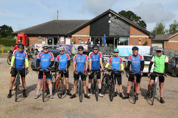 Ledbury Reporter: The Tewkesbury Hill Billies Cycling Club at a previous event