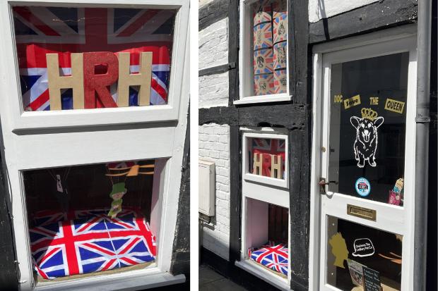 Ledbury Reporter: The Ledbury Pet Company has decorated its windows. Pictures by Laura Panter