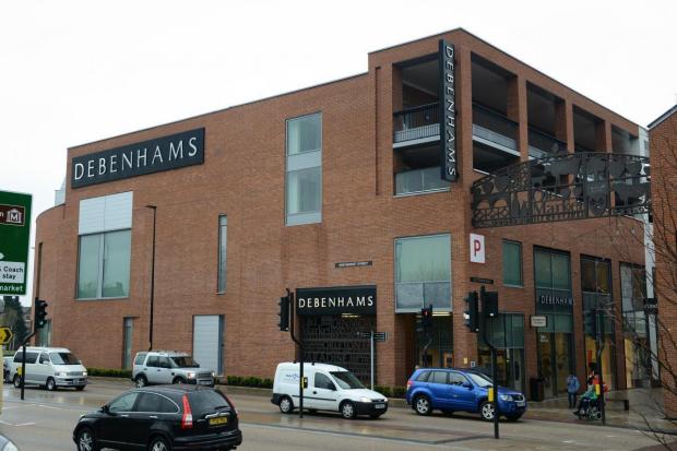 A planning application has been submitted to develop the former Debenhams in Hereford