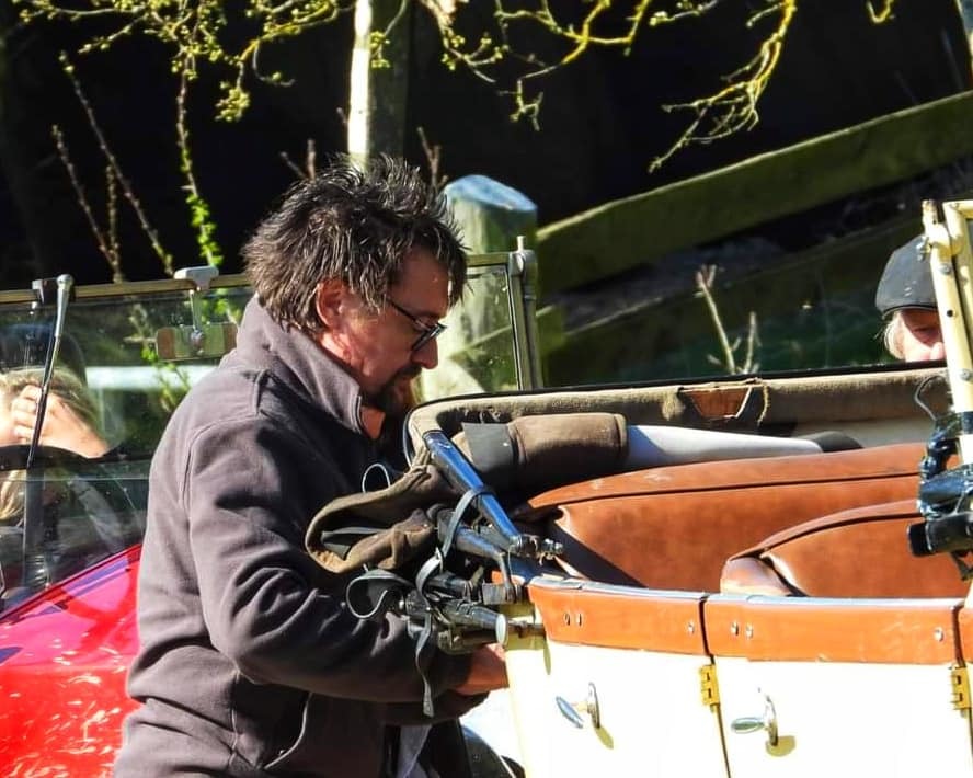 Richard Hammond at Vintage Sports-Car Club rally at How Caple Court. Picture: Karen Lynch