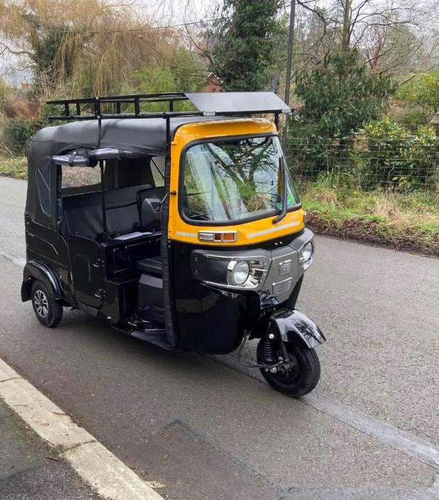 Ledbury Reporter: JOURNEY: The tuk tuk which will be driven from Malvern to Marrakesh