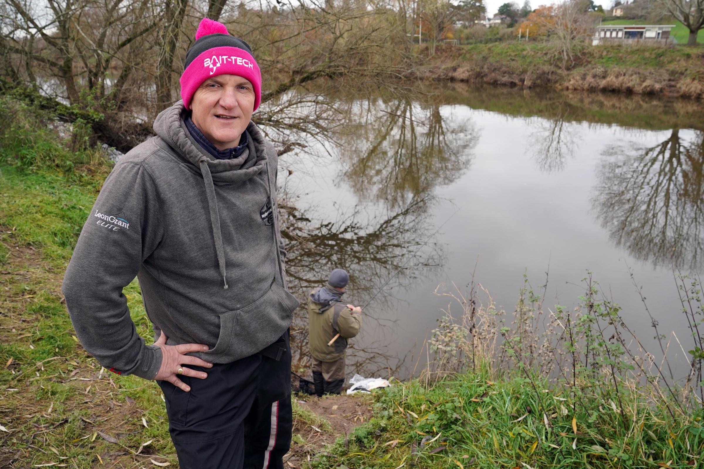 Match coordinator from Hereford and District Angling Association Dave Roberts near where Smudge was rescued from the river Wye by anglers. Picture: Rob Davies