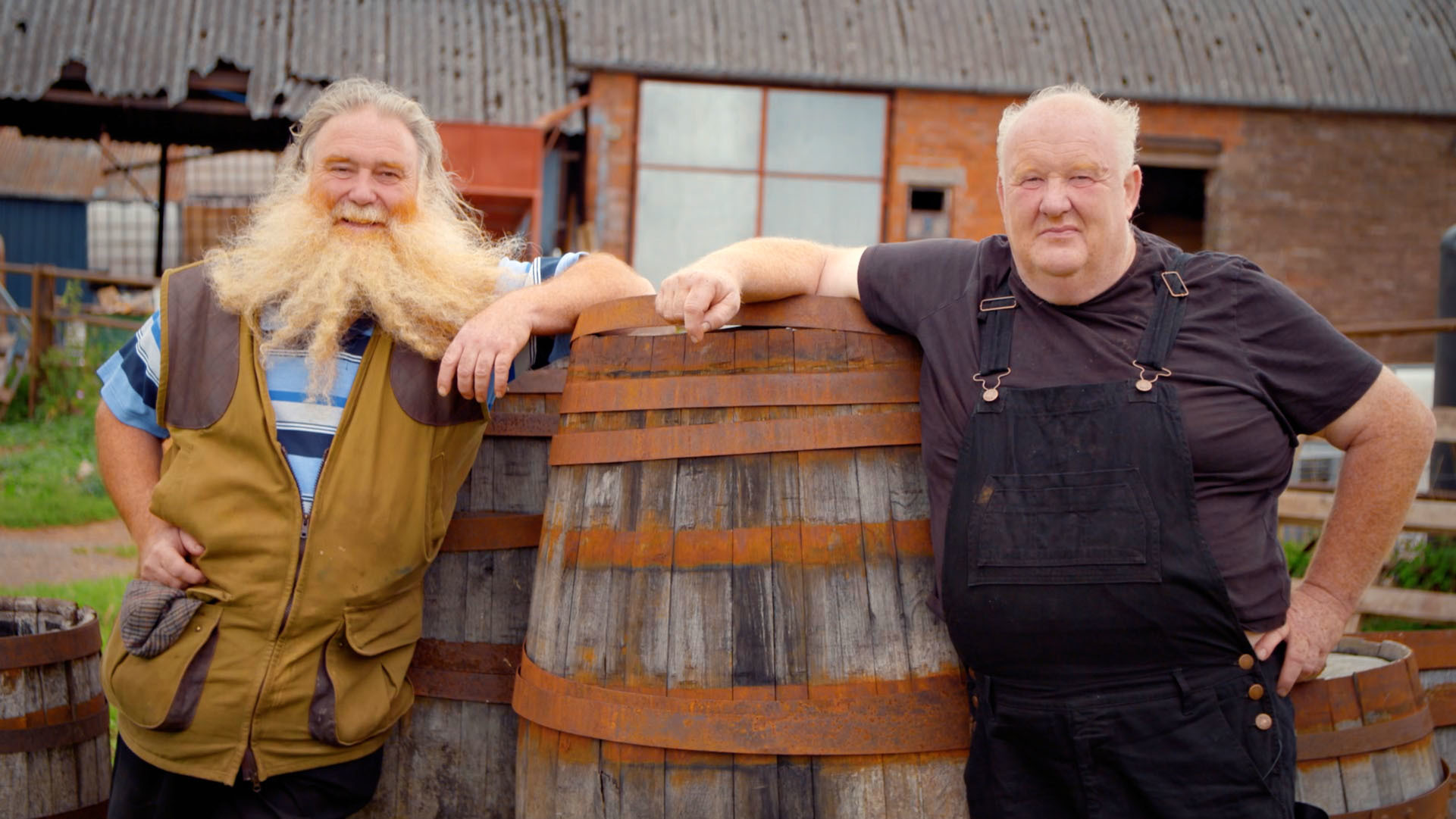 Denis and Eric on their family-run farm in Abbey Dore. Picture: BBC/Sidney Street/Endemol Shine UK