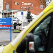 The incident happened at Hereford County Hospital, magistrates were told