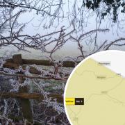 There's a yellow weather warning for ice covering Herefordshire overnight. Picture: Katharine Simpson/Met Office