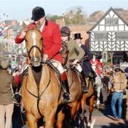 The hunt moved off from Ledbury High Street on a bright and frosty Boxing Day morning. From our archives.