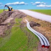 Rural cable-laying