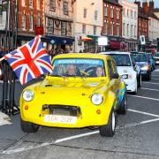 The ceremonial stage of last year's rally took place in Ledbury High Street