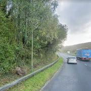 The incident happened at a point on the A469 between Llanbradach and Ystrad Mynach in Wales
