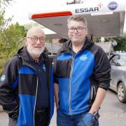 Garage owners, Alex and his father David Griffiths from Griffiths Garage in Leintwardine. Picture: Rob Davies