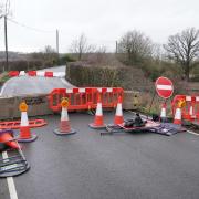 The Stoke Edith road is still closed. Picture: Rob Davies