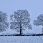 Weather warning: snow and ice warning for Herefordshire expanded. Picture: previous snowfall in Herefordshire.
